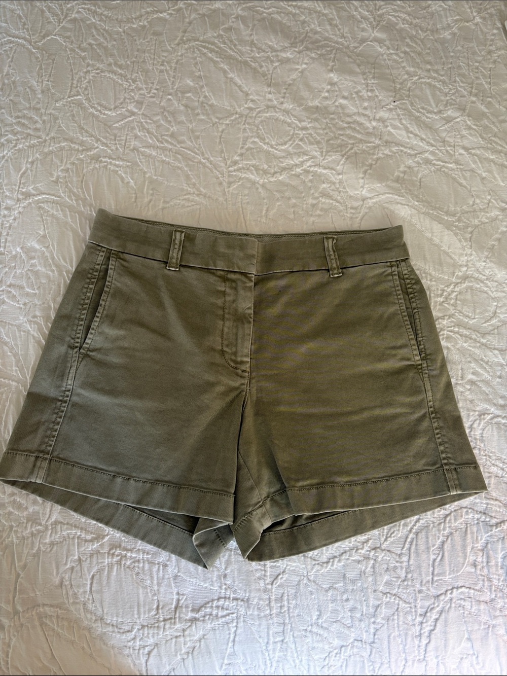 J. Crew Green Chino Bermuda Shorts